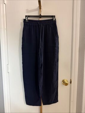Whistles Navy Drawstring Pants